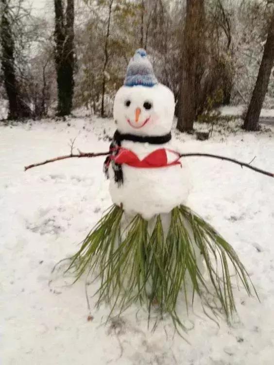 这么多搞笑的雪人, 是大家对下雪天南喜爱!