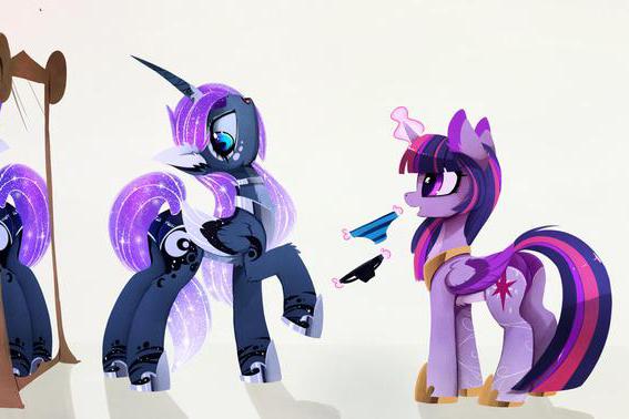 彩虹小马,小马宝莉图片,魅力的月亮公主,第五张孩子都画出来了