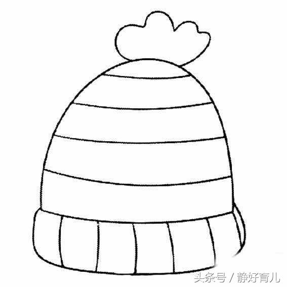 这7款冬日衣服主题简笔画,家长请收好!锻炼宝宝创作和