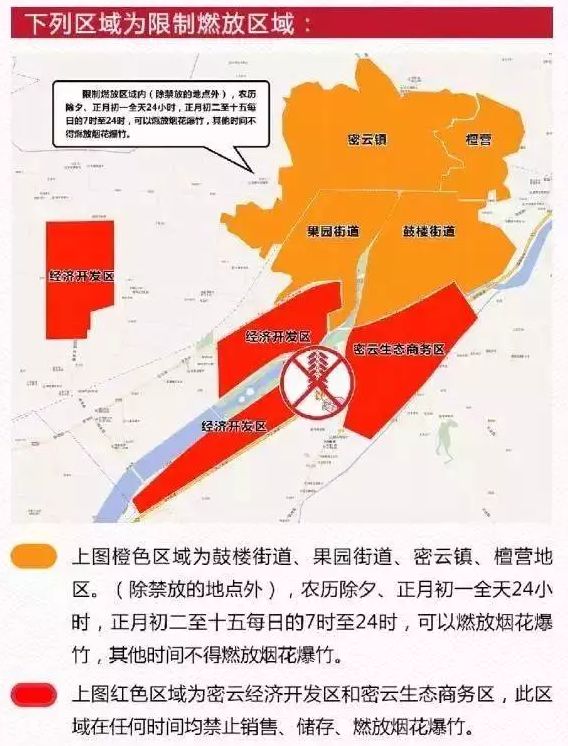 快来看!2018密云禁放烟花爆竹区域图出炉!