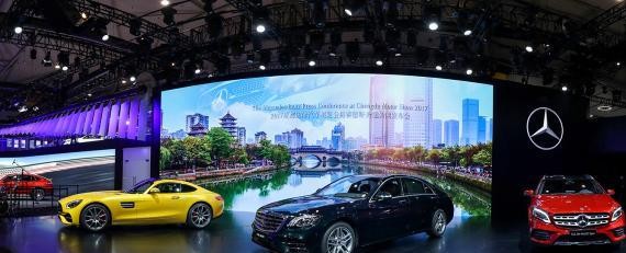 新车扎堆 成都车展梅赛德斯-奔驰展台看点多多
