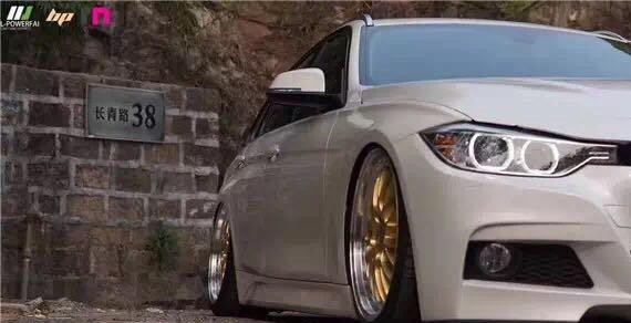 杭州小哥花3W多给自己的宝马3系观光版装置气动避震美出新高度