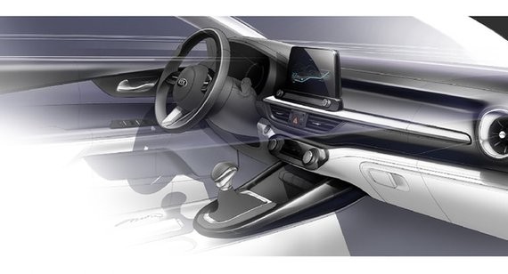 全新起亚K3轿车设计图公布 将亮相底特律车展