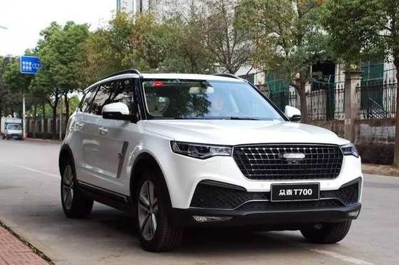 路遇测试车 众泰全新中大型SUV——T700路试照