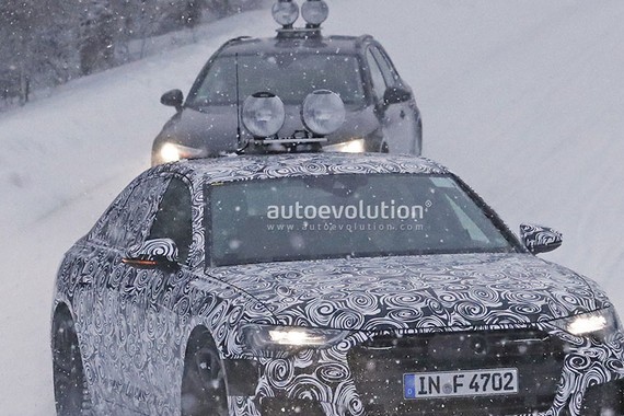 全新一代奥迪A6谍照曝光 尾部造型动感