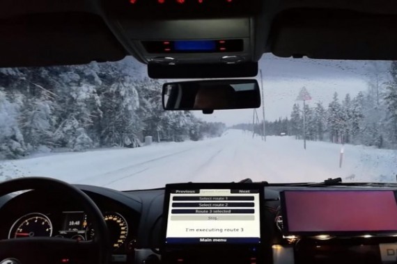 芬兰自动驾驶车在雪地上路 或可挑战Waymo