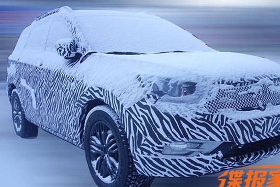 曝疑似风神AX7 EV谍照 搭旋钮换挡机构