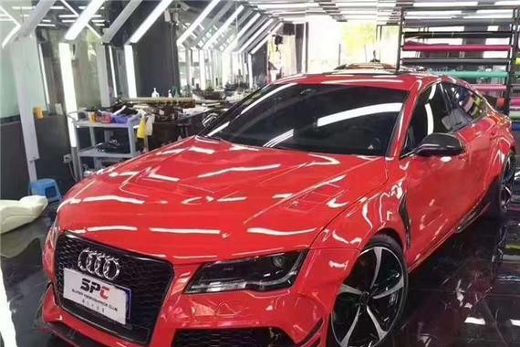 骚气逼人奥迪A6L-C7改RS6 宽体轮眉