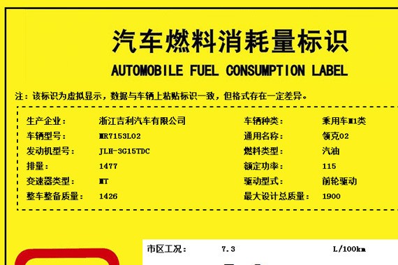 领克02搭1.5T高/低功率发动机 年内上市