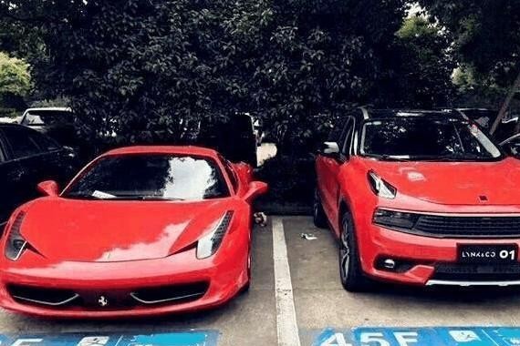 国内首个开法拉利去提领克01, 车主：领克01档次很高，像亲兄弟