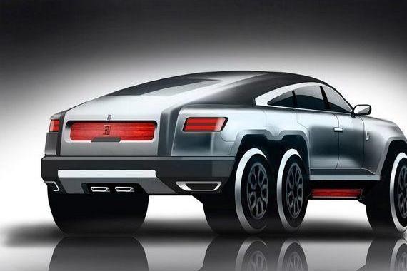 劳斯莱斯六轮SUV效果图曝光 或取名