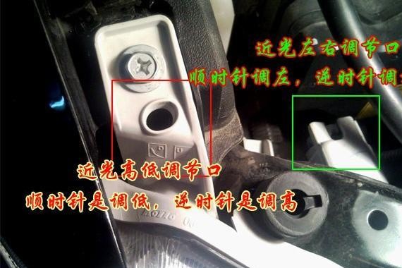 第六代丰田凯美瑞大灯精确调整方法图解