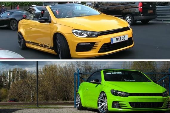 Eos双胞胎改装Scirocco套件和R32 / R36发动机