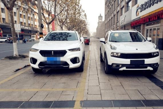 领克01车主故意把车停在长城魏派边上，看看谁更霸气？