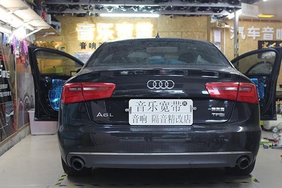 饱览必伟汽车音响音频魅力 奥迪A6音响改装日本必伟 原位改装