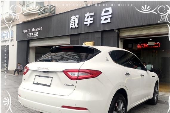 玛莎拉蒂莱万特白色 隐形车衣+太阳膜