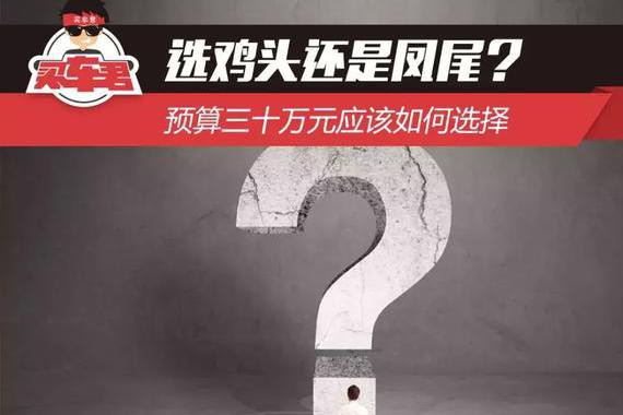 选鸡头还是凤尾？预算三十万应该如何选择