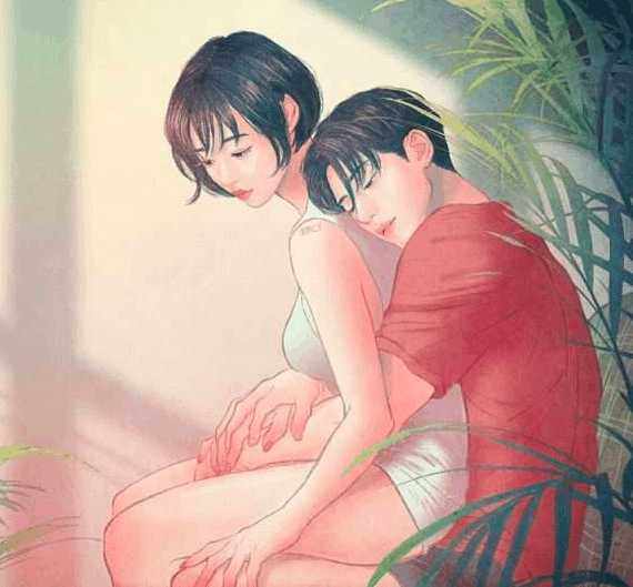 还记得当时恋爱的感觉吗?不露骨但让人脸红害羞的情侣插画