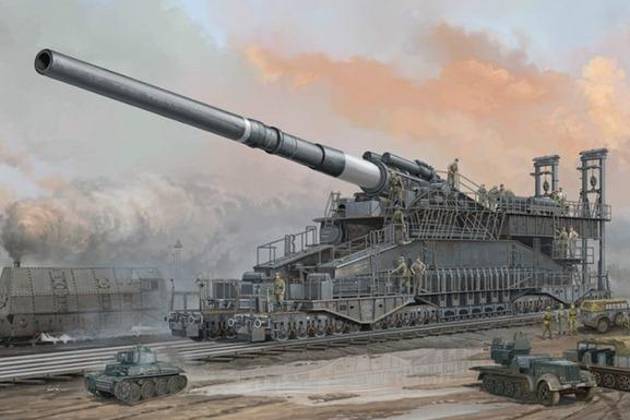 世界上最大的火炮:一枚炮弹就重7吨,操作它需要1400多