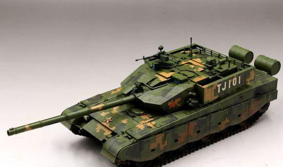 中国—ztz-99a主战坦克阅兵涂装版模型