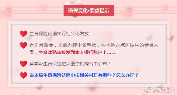 福建生育保险重大变化!符合条件者生育津贴直