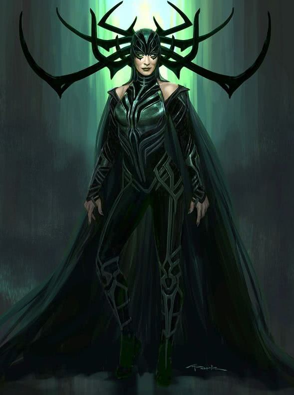 《雷神3》海拉原始设计图曝光，与电影最终形象相差巨大