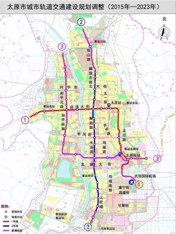 太原地铁2号线长风街站主体结构封顶,宽敞大气