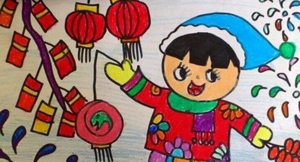 2018春节儿童画图片大全集