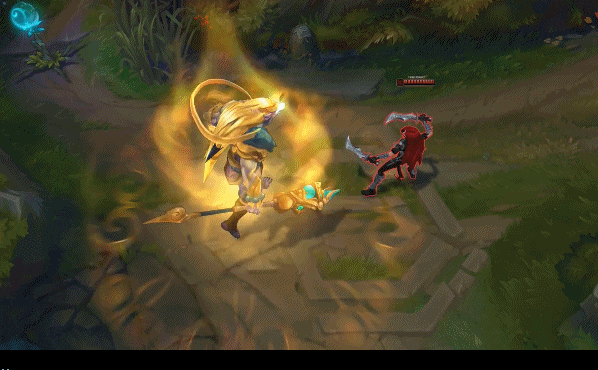 LOL内瑟斯狗年皮肤史诗级特效: 大招圣光加持变身超级赛亚人!