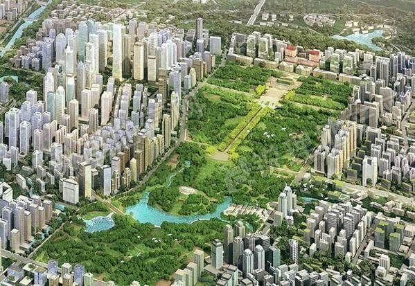 仿照纽约中央公园,重庆也在市区打造了一座巨大的中央