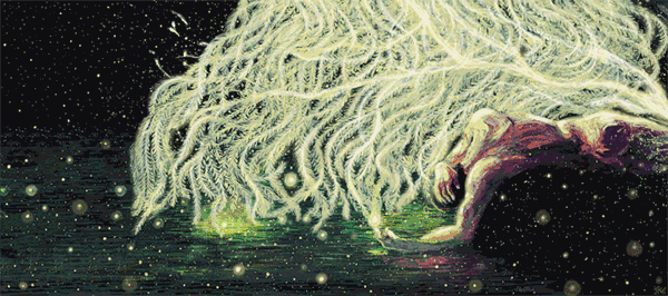 美国插画师james r. eads出生于1989年,他的画有着代表性的流动感.