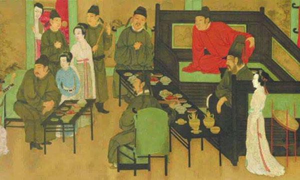 宋朝人吃喝比较简单而清淡，皇帝参加的御宴并不丰盛!
