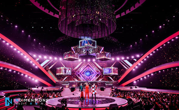 浙江卫视春晚舞美多变恩维传媒舞台视觉塑造场