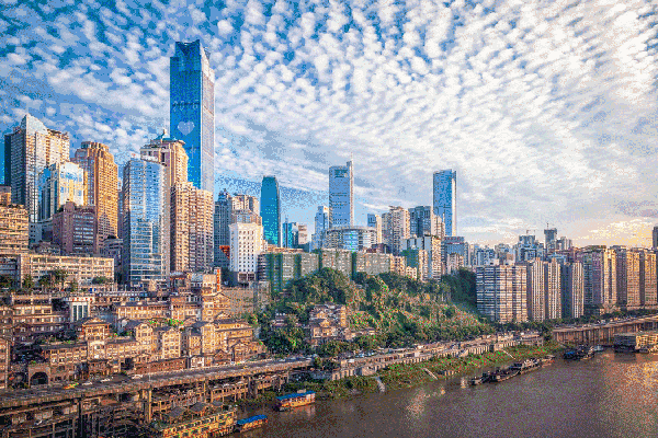 大厦 建筑 600_400 gif 动态图 动图