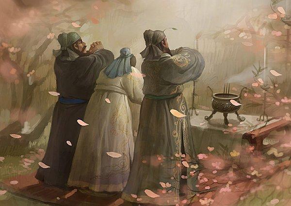 桃园三结义时拜的是谁?奇葩网友:拜关羽啊