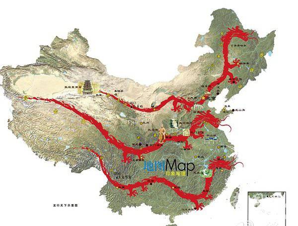 据说中华大地的龙脉起源于昆仑山是中华大地的祖龙