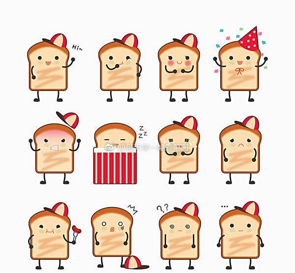 各种卡通动物简笔画表情包 学习临摹也是极佳