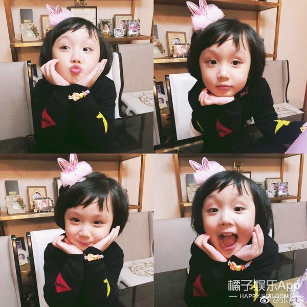 张丹峰的女儿彤彤也太可爱了吧，简直要犯规了！