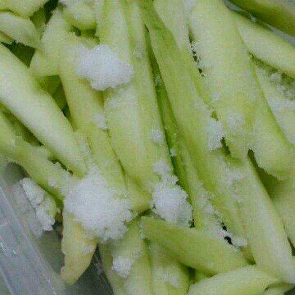 青芒果+辣椒盐, 超级酸甜可口!