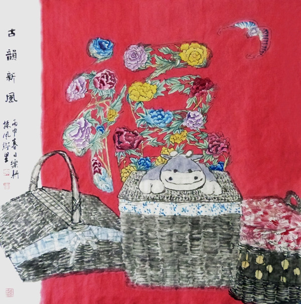 笔蘸情怀 意凝万象--析读谢建军(乐耕)的国画作