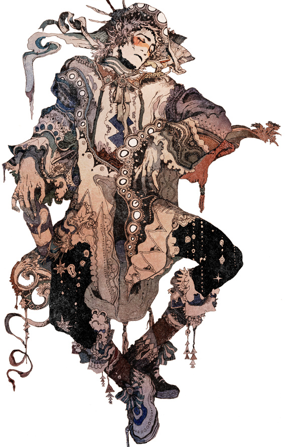 一组装饰人物插画艺术 日本插画家 秋屋 蜻一(akiya_kagei