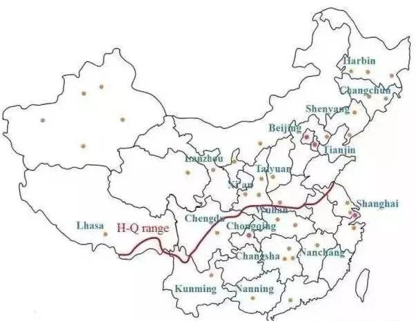 南北分界线图片