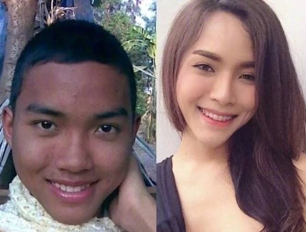 泰国男人变成女人前后对比照,女网友:这么美让我们怎么活?