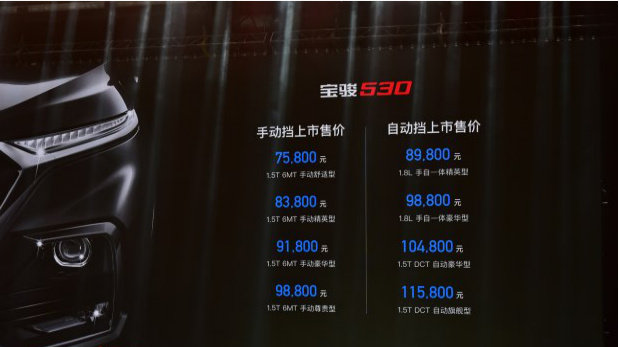 自动挡的宝骏530竟然卖到11万？不是说好是宝骏560的小弟吗？