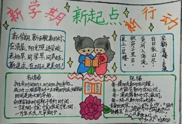 新学期开学了手抄报图片大全!