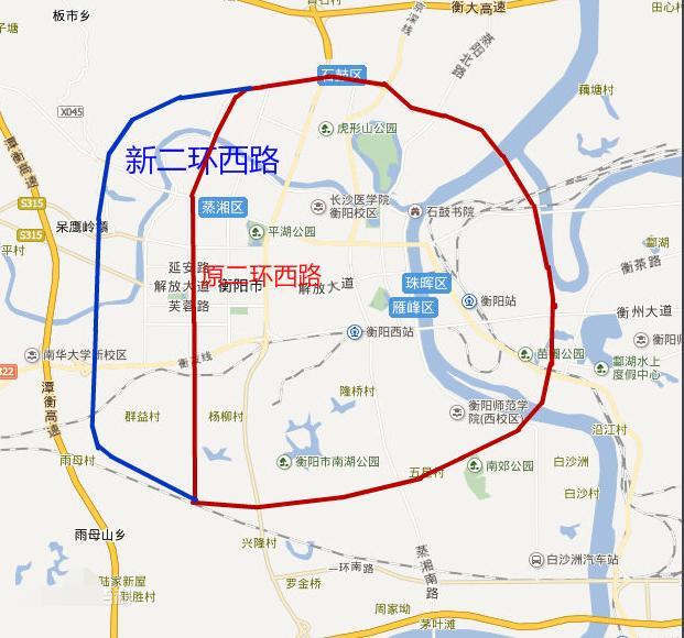 衡阳首条环城公路呼之欲出, 全长51.6公里, 2018年