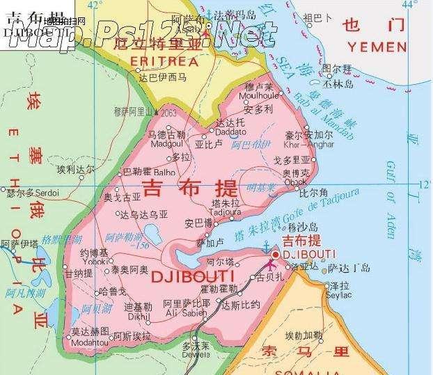 吉布提地理位置