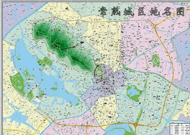 常熟2018版行政区划图和城区地名图新鲜出炉最新高架街道都全了