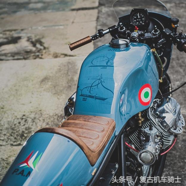 航空风格,1982年复古摩托车MOTO GUZZI改装