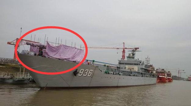 目前我国海军威力最强的是155毫米自动火炮,然而这936战舰上的这门主